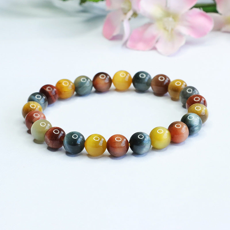 Dream Colorful Tiger Eye Bracelet – Strength, Balance & Radiant Energy