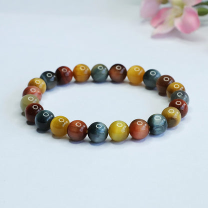 Dream Colorful Tiger Eye Bracelet – Strength, Balance & Radiant Energy