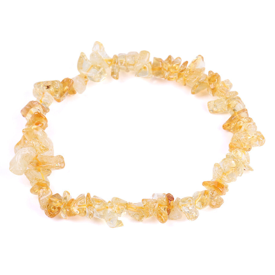 Natural Citrine Irregular Crushed Stone Bracelet – Sunshine Energy & Prosperity