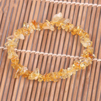 Natural Citrine Irregular Crushed Stone Bracelet – Sunshine Energy & Prosperity