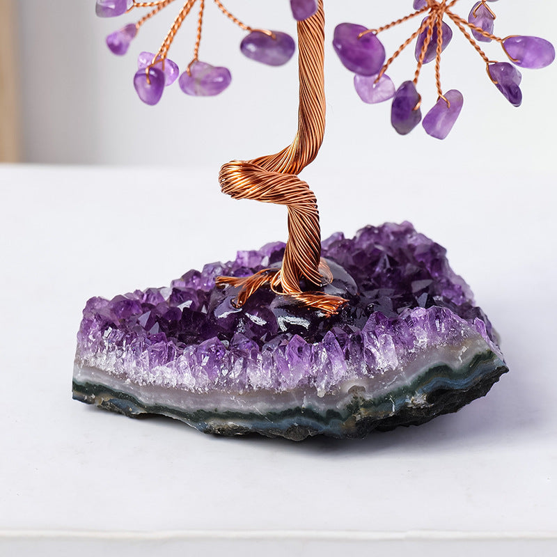 Amethyst Crystal Flower Tree – Modern Simplicity & Spiritual Elegance