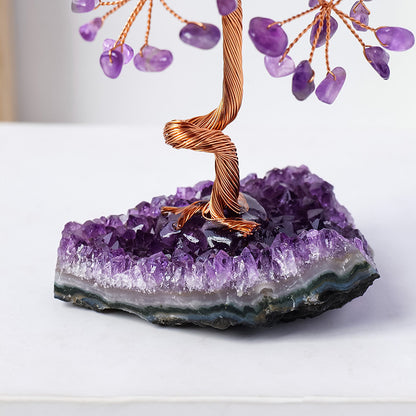Amethyst Crystal Flower Tree – Modern Simplicity & Spiritual Elegance