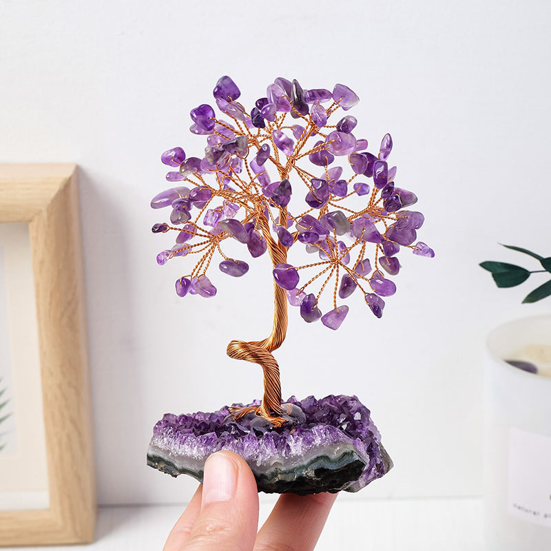 Amethyst Crystal Flower Tree – Modern Simplicity & Spiritual Elegance