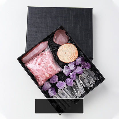 Premium Love Pink Crystal Healing Gift Set