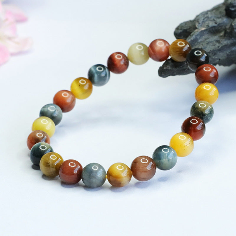 Dream Colorful Tiger Eye Bracelet – Strength, Balance & Radiant Energy