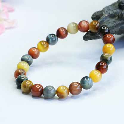 Dream Colorful Tiger Eye Bracelet – Strength, Balance & Radiant Energy