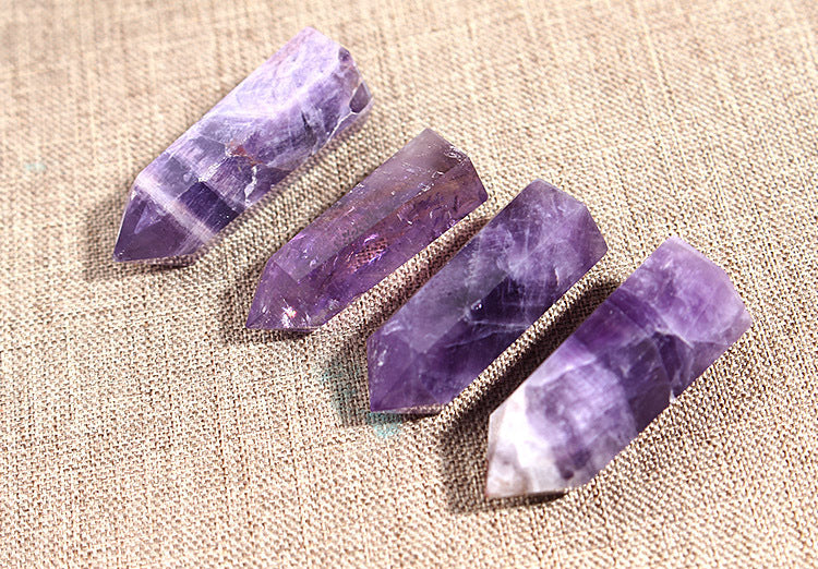 Natural Crystal Geometric Hanging Decor Column