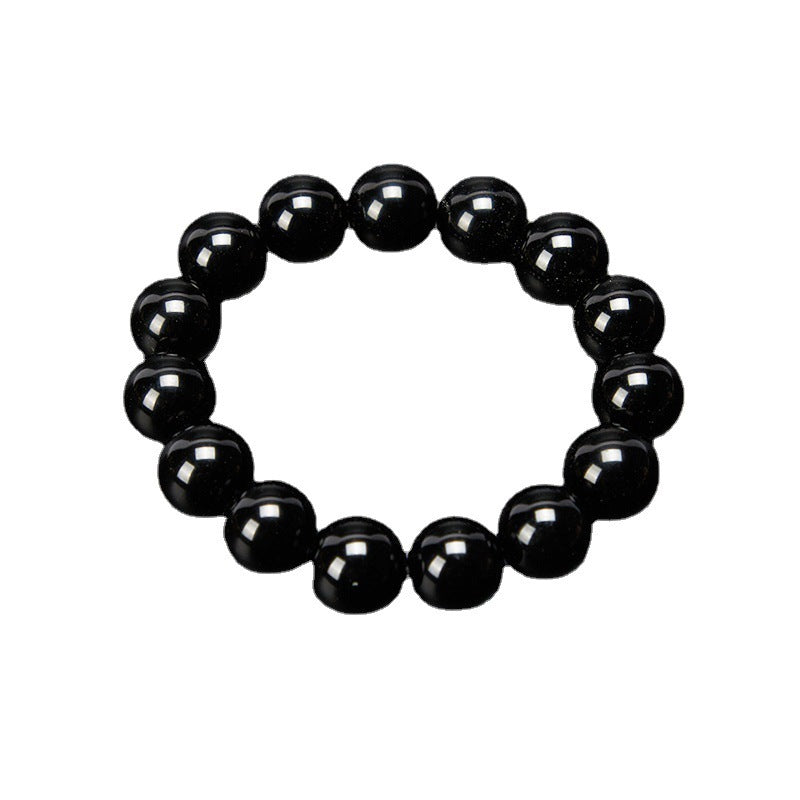 Classical Obsidian Beaded Bracelet – Timeless Protection & Simplicity