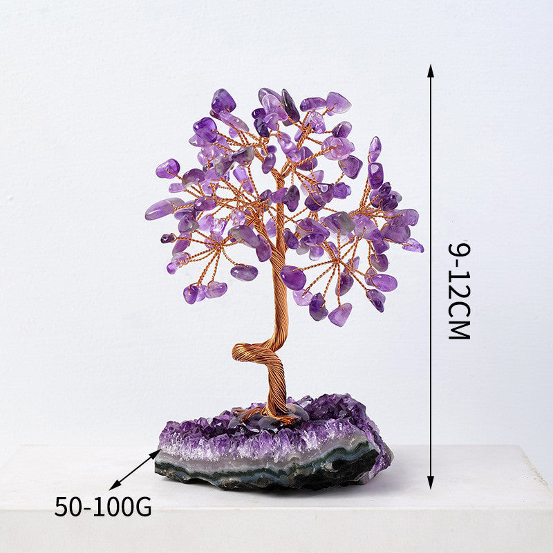 Amethyst Crystal Flower Tree – Modern Simplicity & Spiritual Elegance