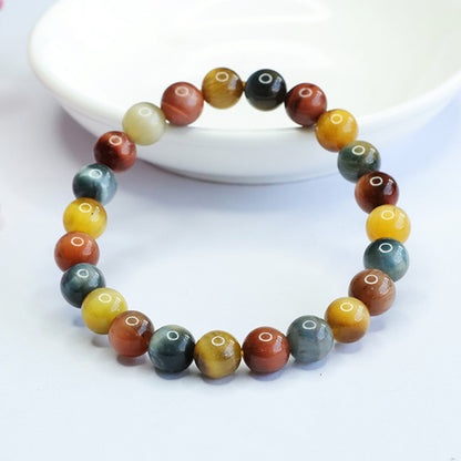 Dream Colorful Tiger Eye Bracelet – Strength, Balance & Radiant Energy