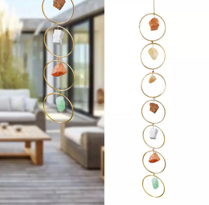 7 Chakra Copper Natural Gemstone Crystal Dream Sun Catcher